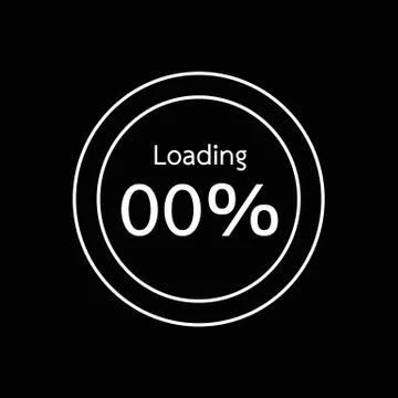 Circle Loading , Progress Bars indicator Icon Illustration design Stock Illustration