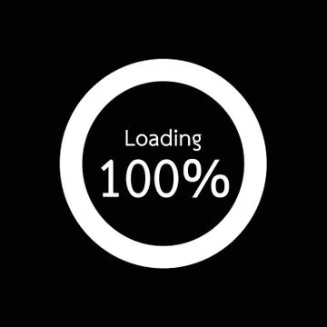 Circle Loading , Progress Bars indicator Icon Illustration design Stock Illustration