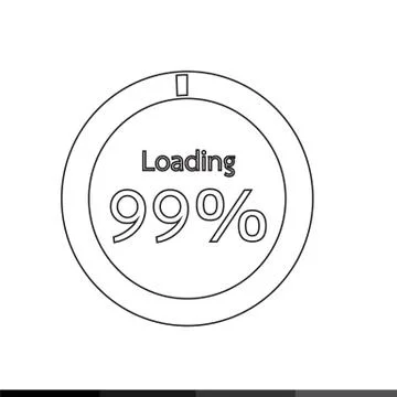 Circle Loading , Progress Bars indicator Icon Illustration design 스톡 일러스트