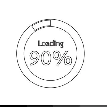 Circle Loading , Progress Bars indicator Icon Illustration design Stock Illustration