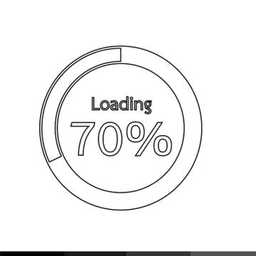 Circle Loading , Progress Bars indicator Icon Illustration design Stock Illustration