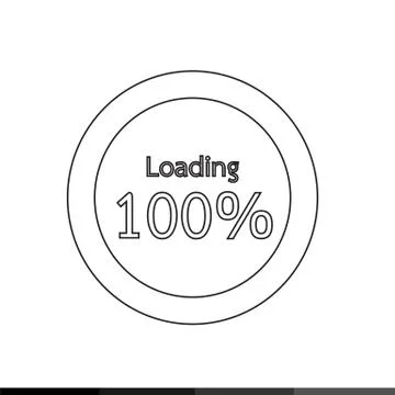 Circle Loading , Progress Bars indicator Icon Illustration design Stock Illustration