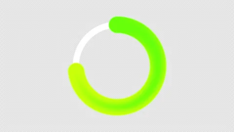 Circle loading progress loop Animation video transparent background with al.. Stock Footage 310542009