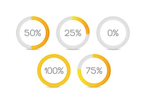 Circle loading templates Stock Illustration