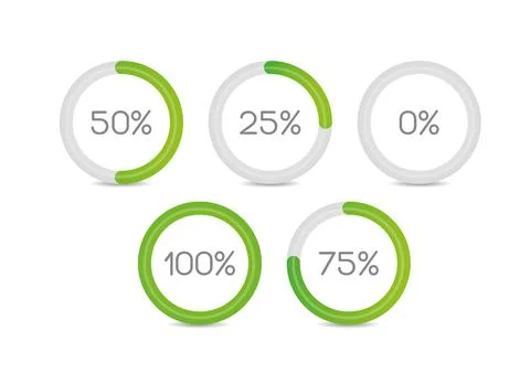 Circle loading templates Stock Illustration