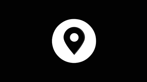 Circle location 3d pin map rotating animation spinning in background Stock-Footage 313492091