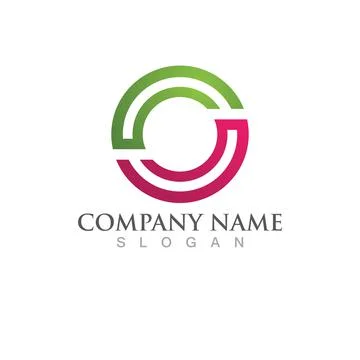 Circle logo and symbol vector icon Stock Illustration