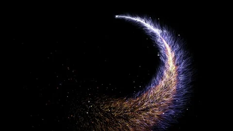 Circle Logo Concept on Black Bacground Stock Footage 100454865