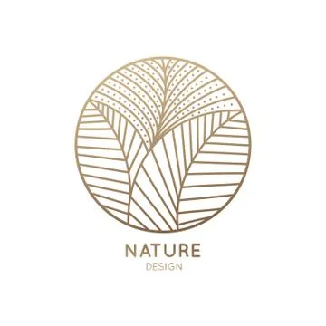 Circle logo flower Stock Illustration