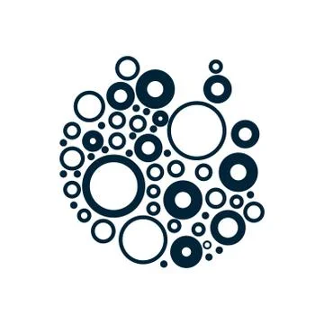 Circle logo, illustration, vector Stock Illustration