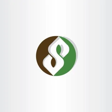 Circle logo s letter logotype vector sign Illustrazione stock