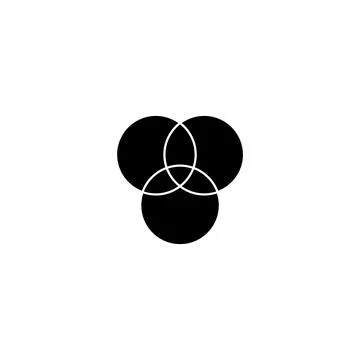 Circle, logo, shape, symbol, arts, design, icon Illustrazione stock