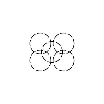 Circle, logo, shape, symbol, arts, design, icon 스톡 일러스트
