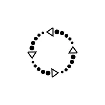 Circle, logo, shape, symbol, arts, design, icon 스톡 일러스트