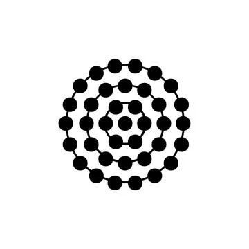 Circle, logo, shape, symbol, arts, design, icon Illustrazione stock