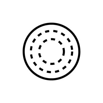 Circle, logo, shape, symbol, arts, design, icon Stock Illustration