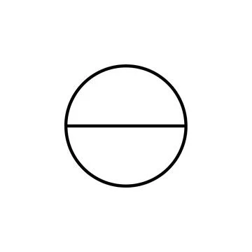 Circle, logo, shape, symbol, arts, design, icon Illustrazione stock