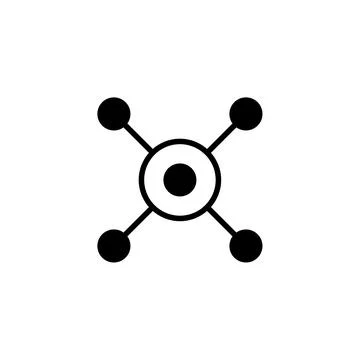 Circle, logo, shape, symbol, arts, design, icon Illustrazione stock