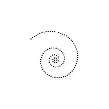 Circle, logo, shape, symbol, arts, design, icon Illustrazione stock