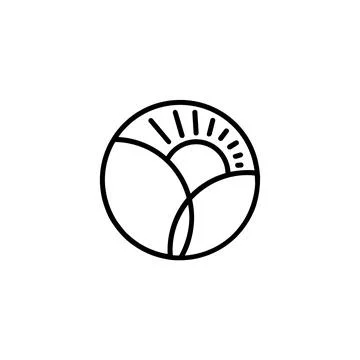 Circle, logo, shape, symbol, arts, design, icon 스톡 일러스트