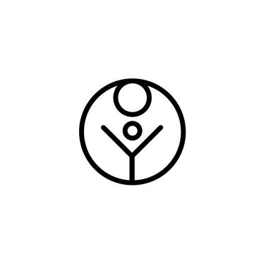 Circle, logo, shape, symbol, arts, design, icon Stock Illustration