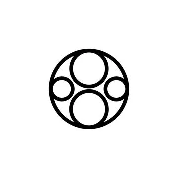 Circle, logo, shape, symbol, arts, design, icon 스톡 일러스트