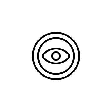 Circle, logo, shape, symbol, arts, design, icon Illustrazione stock