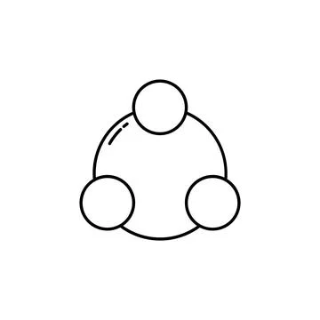 Circle, logo, shape, symbol, arts, design, icon Illustrazione stock