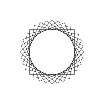 Circle, logo, shape, symbol, arts, design, icon Stock Illustration