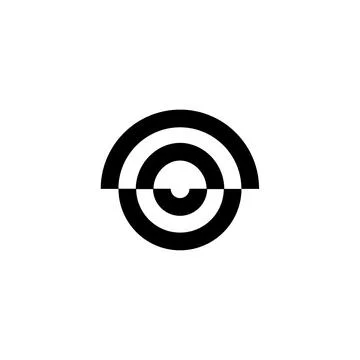 Circle, logo, shape, symbol, arts, design, icon Stock Illustration