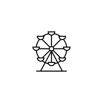 Circle, logo, shape, symbol, arts, design, icon Illustrazione stock