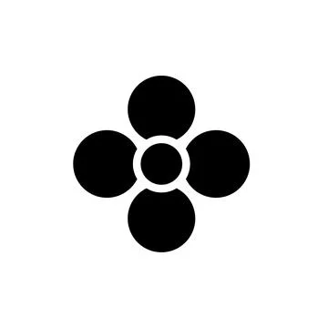 Circle, logo, shape, symbol, arts, design, icon Illustrazione stock
