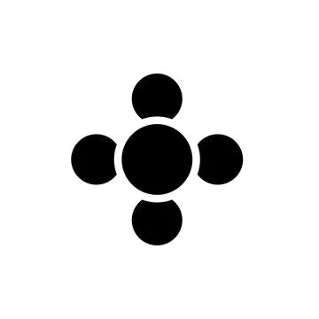 Circle, logo, shape, symbol, arts, design, icon Illustrazione stock