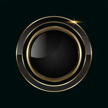 A circle Luxury button vector, illustration, the  infographic with luxury s.. Stock Illustration