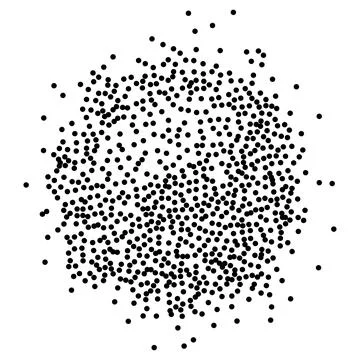 Circle Made of Dots Stock Illustration