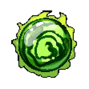 Circle magic ball sphere pixel art vector illustration Stock Illustration