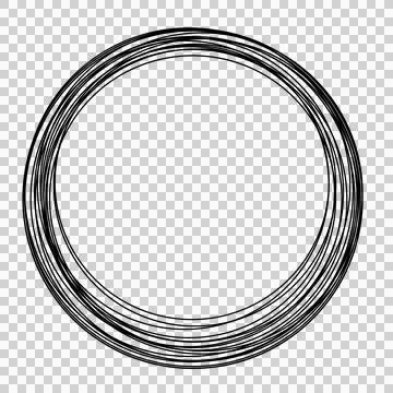 Circle marking line that can be used for sticker, scrapbook, web, and etc. Ilustração Stock