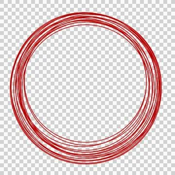Circle marking line that can be used for sticker, scrapbook, web, and etc. Stock Illustration