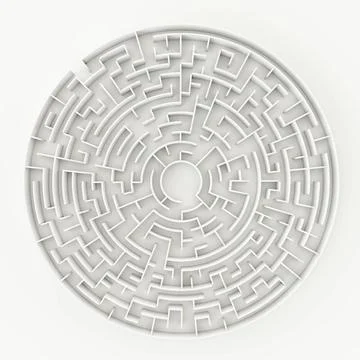A circle maze 3d illustration of a circle maze Copyright: xZoonar.com/maga... Stock Photos