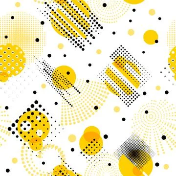 Circle memphis abstract pattern. Geometric perforation circles, minimalism style Illustrazione stock