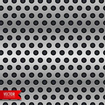 Circle metal chrome texture vector background Stock Illustration