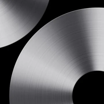 Circle metal texture on black background Illustrazione stock