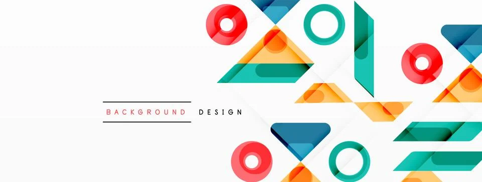 Circle minimal abstract background. Design for wallpaper, banner, background Illustrazione stock