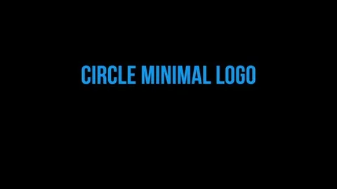 Circle Minimal Logo Stock After Effects
