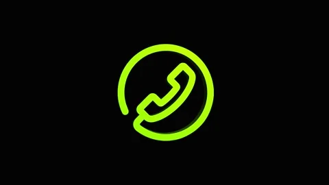 Circle mobile phone 3d icon rotation 4k animation sign on background Stock Footage 313487680