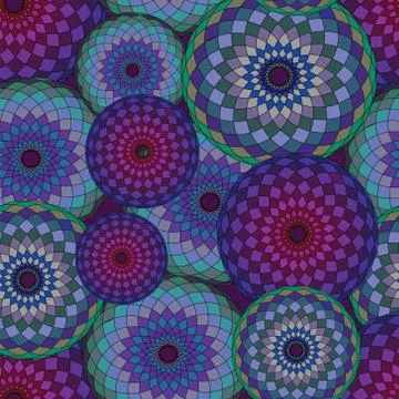 Circle motley  Stock Illustration