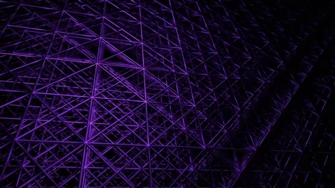 Circle Movement on Purple Blurred Grate Background VJ Loop in 4K Video stock 277093358