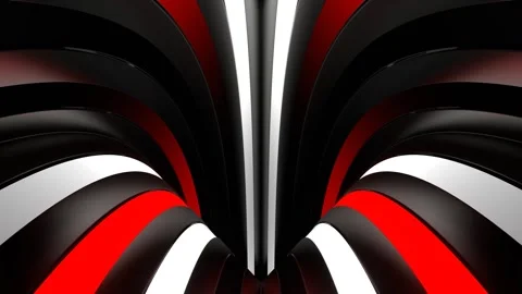 Circle Moving Red and White Neon Lines Background VJ Loop in 4K Stock Footage 265991116
