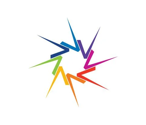 Circle Multicolor Check Sign Stock Illustration