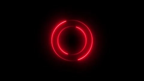 Circle neon light animation , neon circle loading animation Stock Footage 306751850